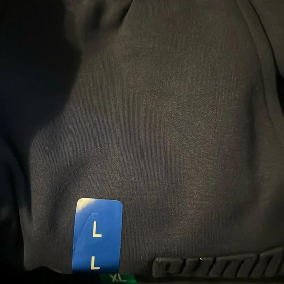 PUMA Men's Fleece Jogger Sweatpants Large Blue - Picture 6 of 6